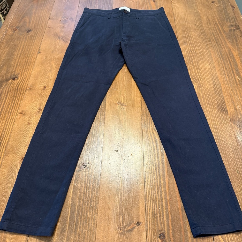 Men's Navy Chinos - Classic Slim Fit